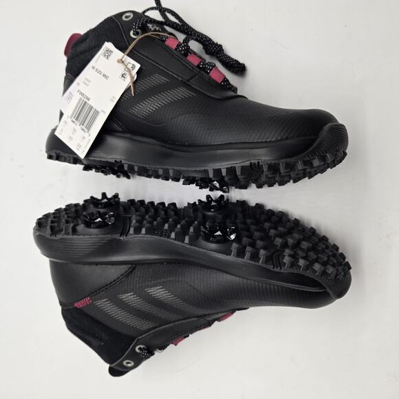 New Men\'s adidas S2G Recycled Polyester Mid-Cut Golf Shoes Black size 5 high top main image 4
